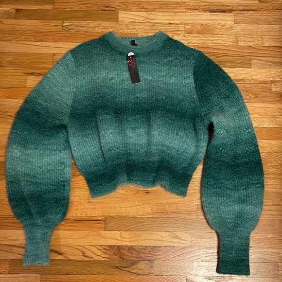 Green Ombré Short Nobo Sweater - Picture 1 of 2